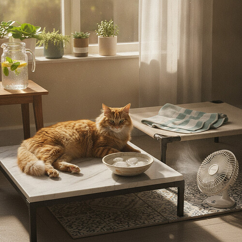 How to Keep Your Cat Cool in Summer Heat