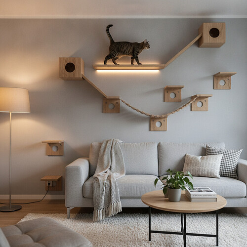 DIY Cat Shelves: How to Build a Wall-Mounted Cat Highway