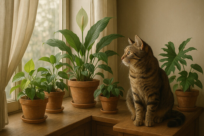 Houseplants and cats