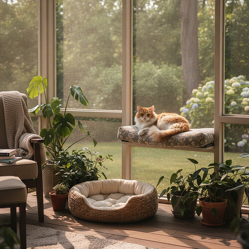 How to Turn a Screened Porch or Sunroom Into a Safe Cat Space