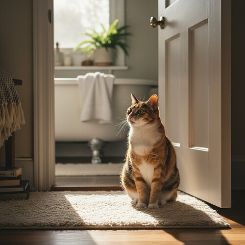 Why Does My Cat Follow Me to the Bathroom?