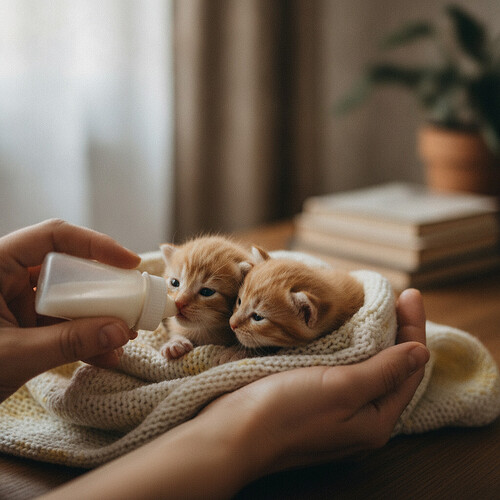 The Two Kittens We Bottle-Fed Through the Night