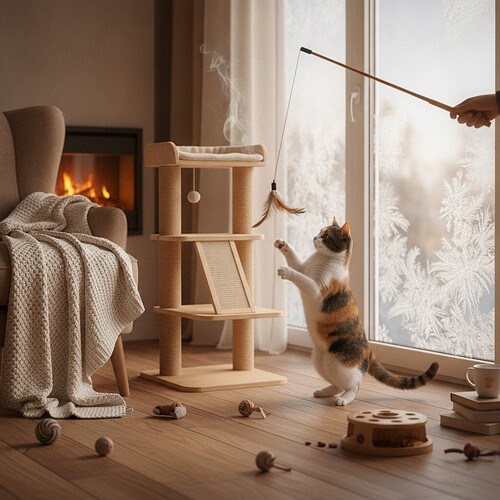 Winter Cat Enrichment: Beating Indoor Boredom in Cold Weather