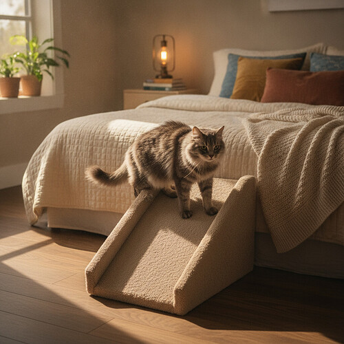 Ramps and Steps for Senior Cats: How to Choose and Use Them