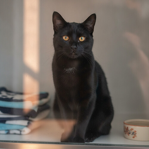 The Black Cat Everyone Passed Over for Eight Months