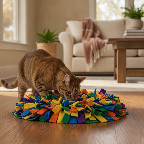 DIY Snuffle Mat for Cats: How to Make One and Use It Safely